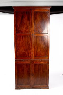 A Victorian mahogany cupboard with 36d65c