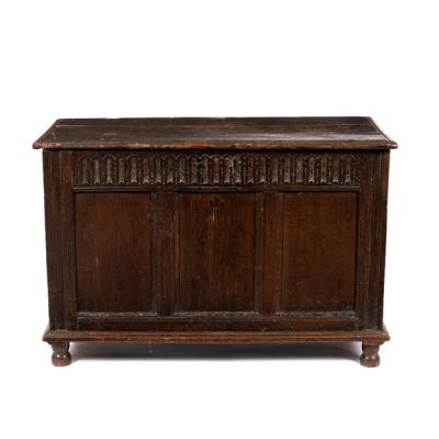 An 18th Century oak chest with