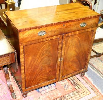 A George IV mahogany side cabinet  36d6cf