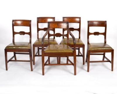 A set of five Regency mahogany 36d6d0