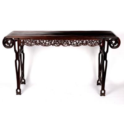 A Chinese altar table, the top with