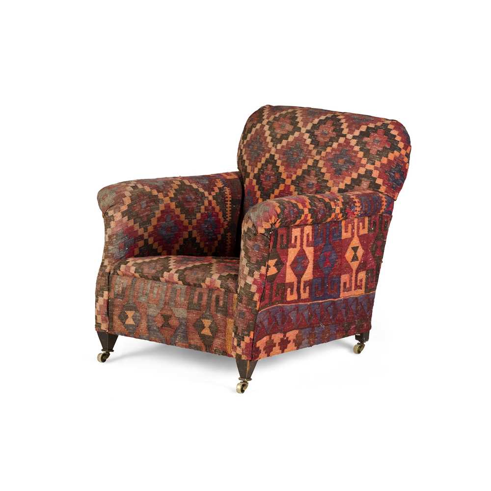 KELIM UPHOLSTERED ARMCHAIR EARLY 36fe2e