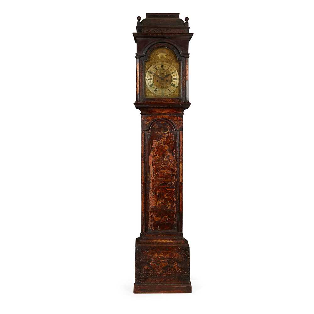 GEORGE III BLACK JAPANNED LONGCASE 36fe44