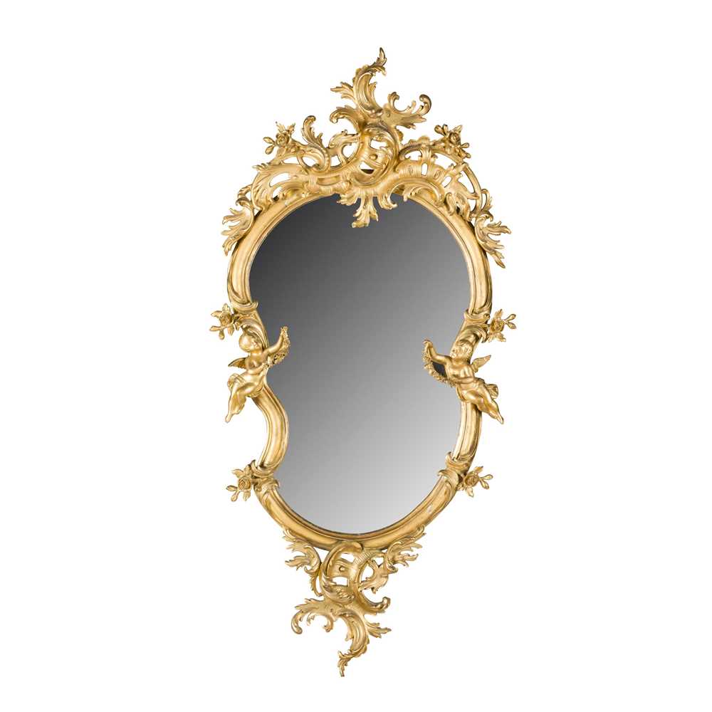 FRENCH ROCOCO STYLE GILTWOOD MIRROR
19TH