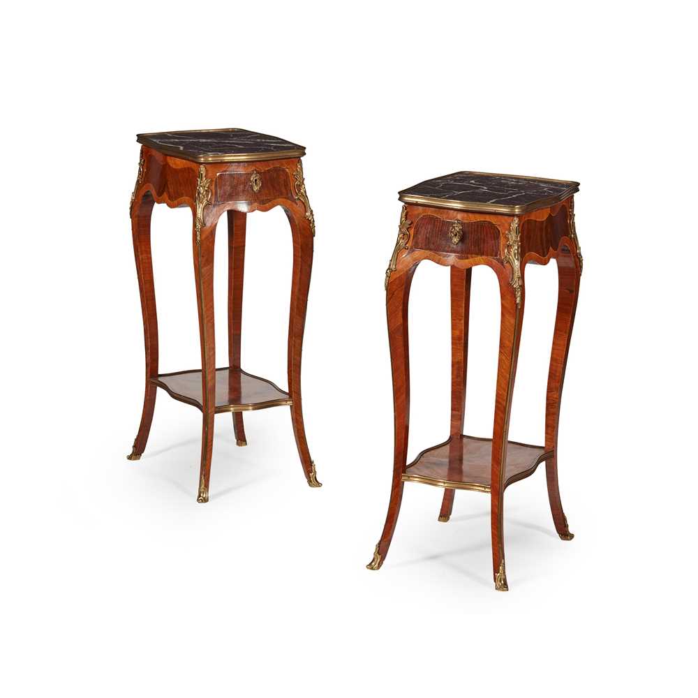 PAIR OF LOUIS XV STYLE KINGWOOD