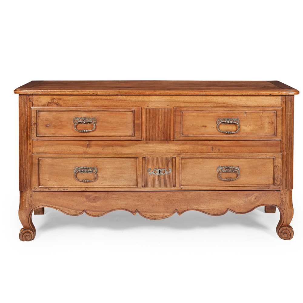 FRENCH PROVINCIAL FRUITWOOD COMMODE
18TH