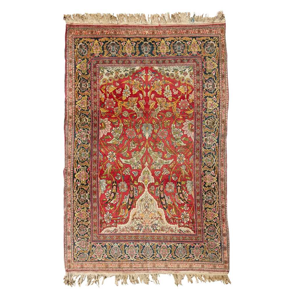 KIRMAN PRAYER RUG CENTRAL PERSIA  36fea2