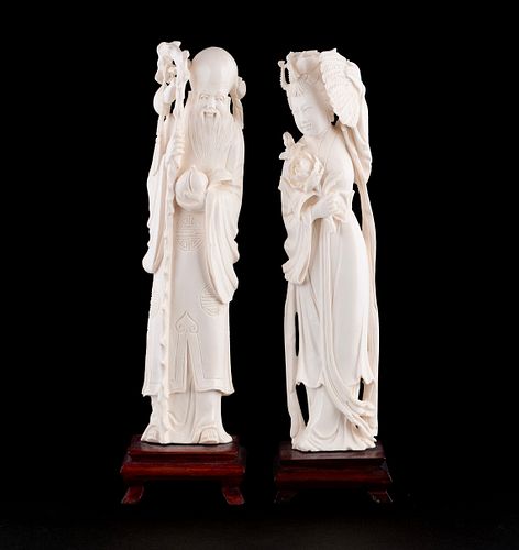 IVORY CARVINGS OF SHOULAO GUANYINIVORY 36ff9b