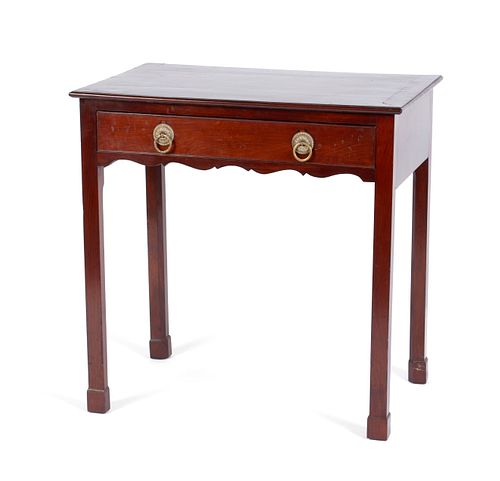 AMERICAN CHIPPENDALE MAHOGANY SIDE