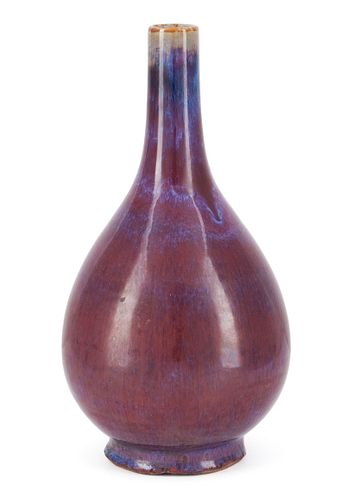 QING ERA FLAMBE BOTTLE VASEQING 370049