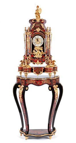 LE ORE CLOCK AND STAND IN THE MANNER 370097