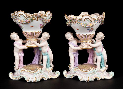 A PAIR OF MEISSEN COMPOTES AFTER 3700a2