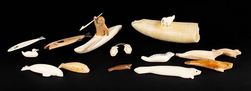 SELECTION OF AQUATIC INUIT CARVINGSSELECTION 3700c2