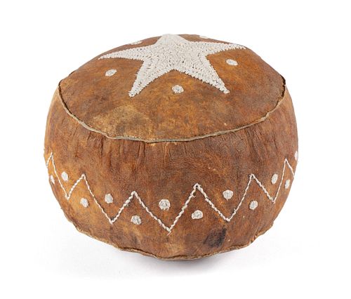 AN INUIT HIDE-COVERED KICKBALLAN