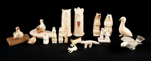 SELECTION OF INUIT CARVED DIMINUTIVESSELECTION 3700c0