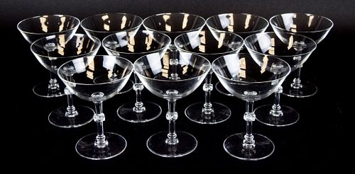 12 LALIQUE BEAUGENCY STEMWARE CHAMPAGNE 3700d7