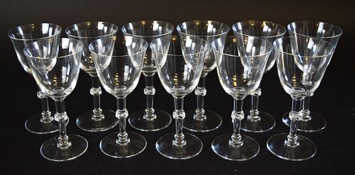 11 LALIQUE BEAUGENCY STEMWARE PORT 3700db