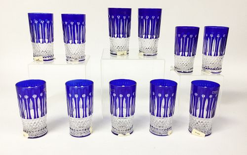 11 SAINT LOUIS CRYSTAL COBALT TO