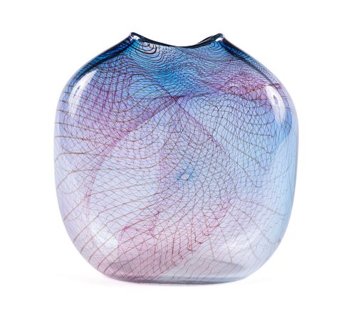 ART GLASS VASE BY LOUIS VIAART