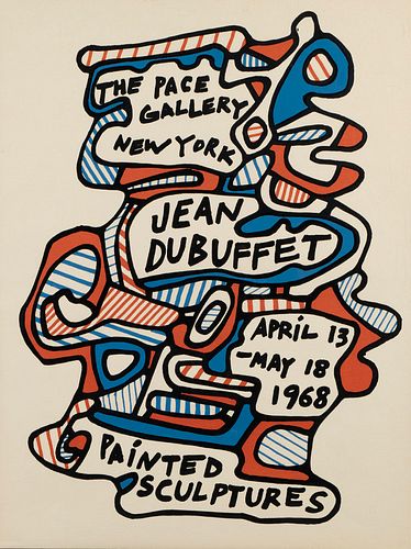 JEAN DUBUFFET 1968 EXHIBITION POSTERJEAN 3702a1