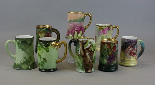 8 LIMOGES & BAVARIAN PORCELAIN MUGS8