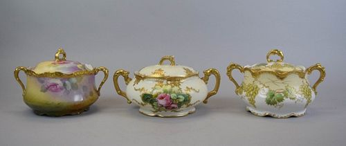 LIMOGES LIDDED SOUP TUREEN GROUPINGLot 3702b4