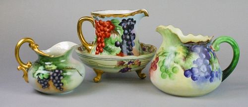 GRAPE MOTIF LIMOGES PORCELAIN GROUPING4