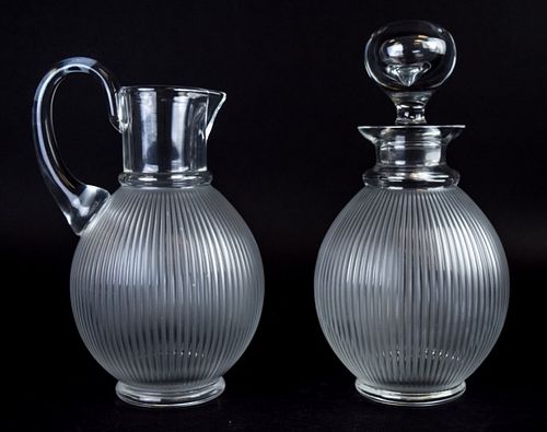 LALIQUE LANGEAIS CRYSTAL DECANTER &