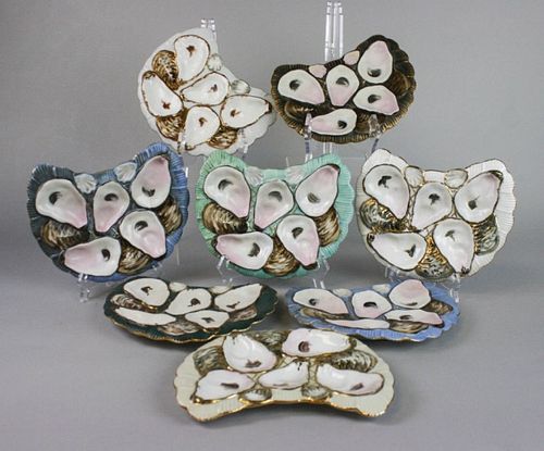 SET OF 8 CRESCENT SHAPED OYSTER 370331