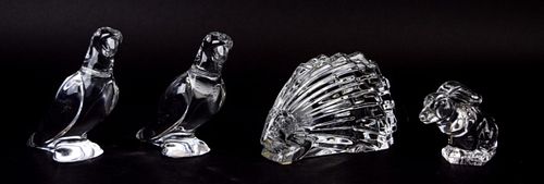 BACCARAT STEUBEN CRYSTAL ANIMALS4 370359