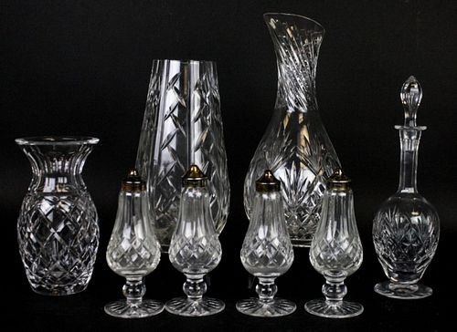 8 PIECE CRYSTAL GROUPING INCLUDING 370355