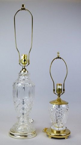 2 CRYSTAL TABLE LAMPSYugoslavian