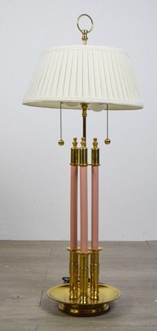 BRASS CANDLESTICK STYLE LAMPBrass lamp