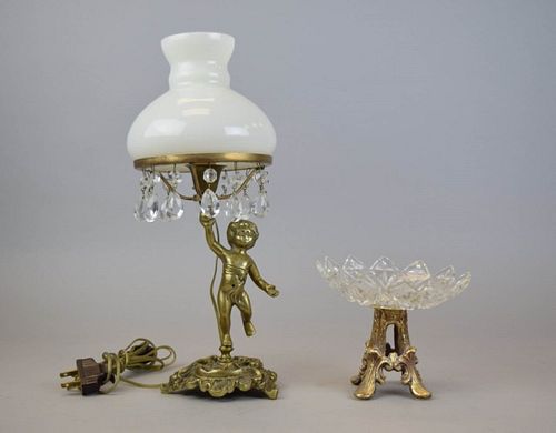 GILT BRONZE LAMP TAZZAFigural 370365