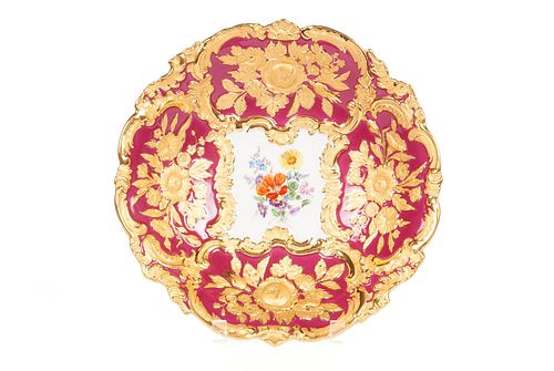 MEISSEN GILT PORCELAIN CENTREBOWLMEISSEN 37038f