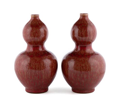 PAIR OF DOUBLE GOURD PEACH BLOOM 3703bb