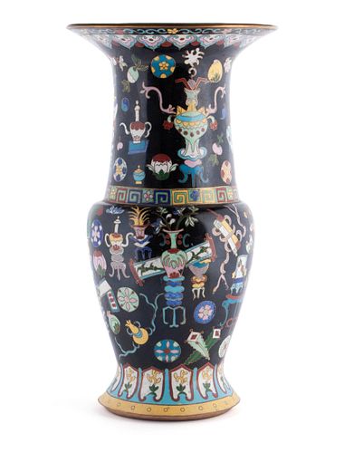 LARGE FAMILLE NOIRE STYLE CLOISONNE 3703c4