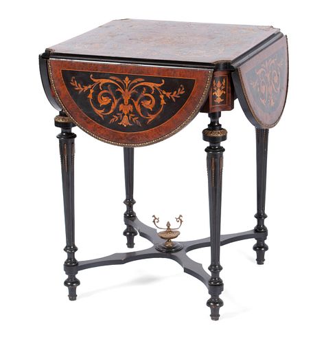 NAPOLEON III DROP LEAF CENTER TABLENAPOLEON 37041c