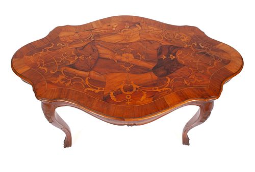 LOUIS XV STYLE INLAID COFFEE TABLELOUIS 370425