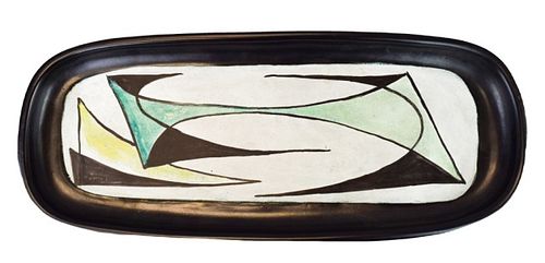 GEORGES JOUVE GLAZED CERAMIC PLATTERGeorges 3704a7