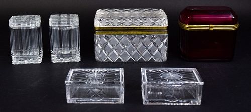 6 CRYSTAL BOXES6 crystal boxes  370504