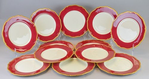 SET OF 12 ROYAL WORCESTER SERVICE PLATESSet