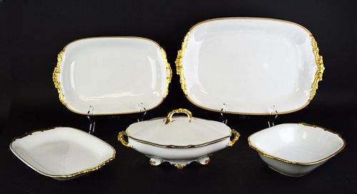 5 LIMOGES PORCELAIN SERVING PIECES5