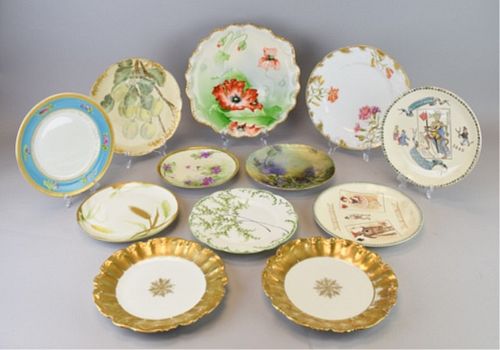 GROUPING OF FRENCH PORCELAIN PLATES12 370535