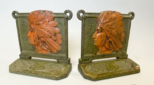 PAIR OF JUDD CAST IRON BOOKENDSPair