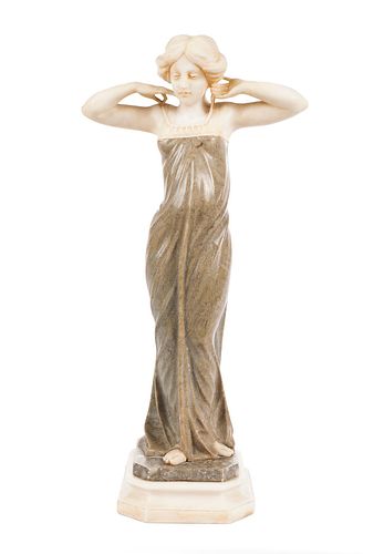 MARBLE SCULPTURE OF A BEAUTYMARBLE SCULPTURE