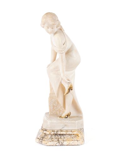 ALABASTER SCULPTURE OF A YOUNG