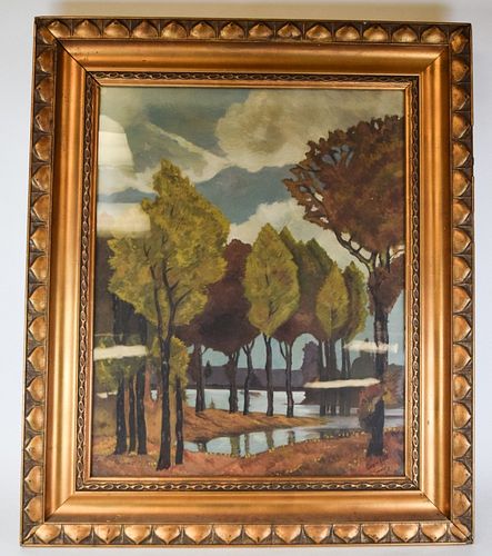 S STERNBERG OIL ON CANVAS LANDSCAPEOil 370618