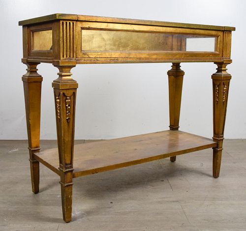 GOLD GILT NEOCLASSICAL TABLE VITRINEOn 370638