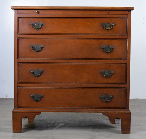 WALNUT CHIPPENDALE STYLE CHESTWalnut